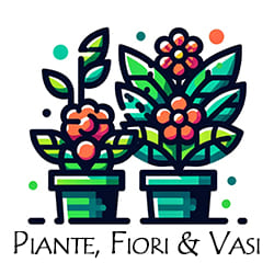 Piante fiori e vasi